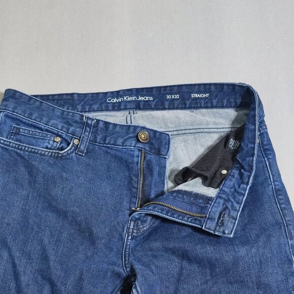 Calvin Klein Jeans Straight men's size 32X32 ink blue classic style - Picture 8 of 11